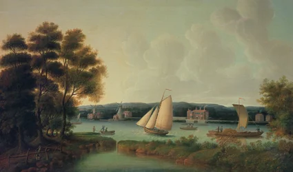 Die Union Yacht vor Battersea, ca. 1750